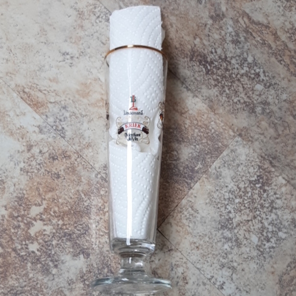 Tall beer Glass LINDEMANS Gold Rim Barware - Picture 8 of 8